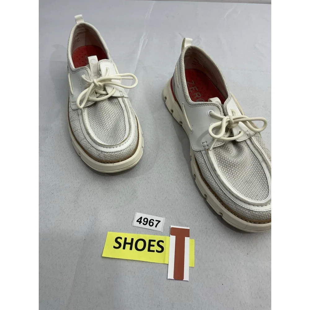 Men’s Cole Haan Zerogrand Regatta Boat Shoes 13 M White C35975